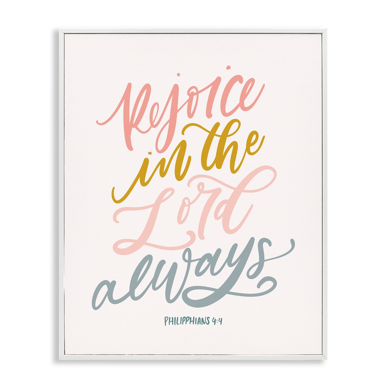 Stupell Industries Rejoice In The Lord Always Framed Giclee By Isabela Schielke